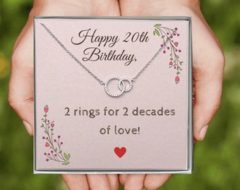 20th Birthday Gift | Friend Birthday Gift | Thinking of You gift | Best Friend Gift | Personalized Necklace | Personalized Jewelry Gift