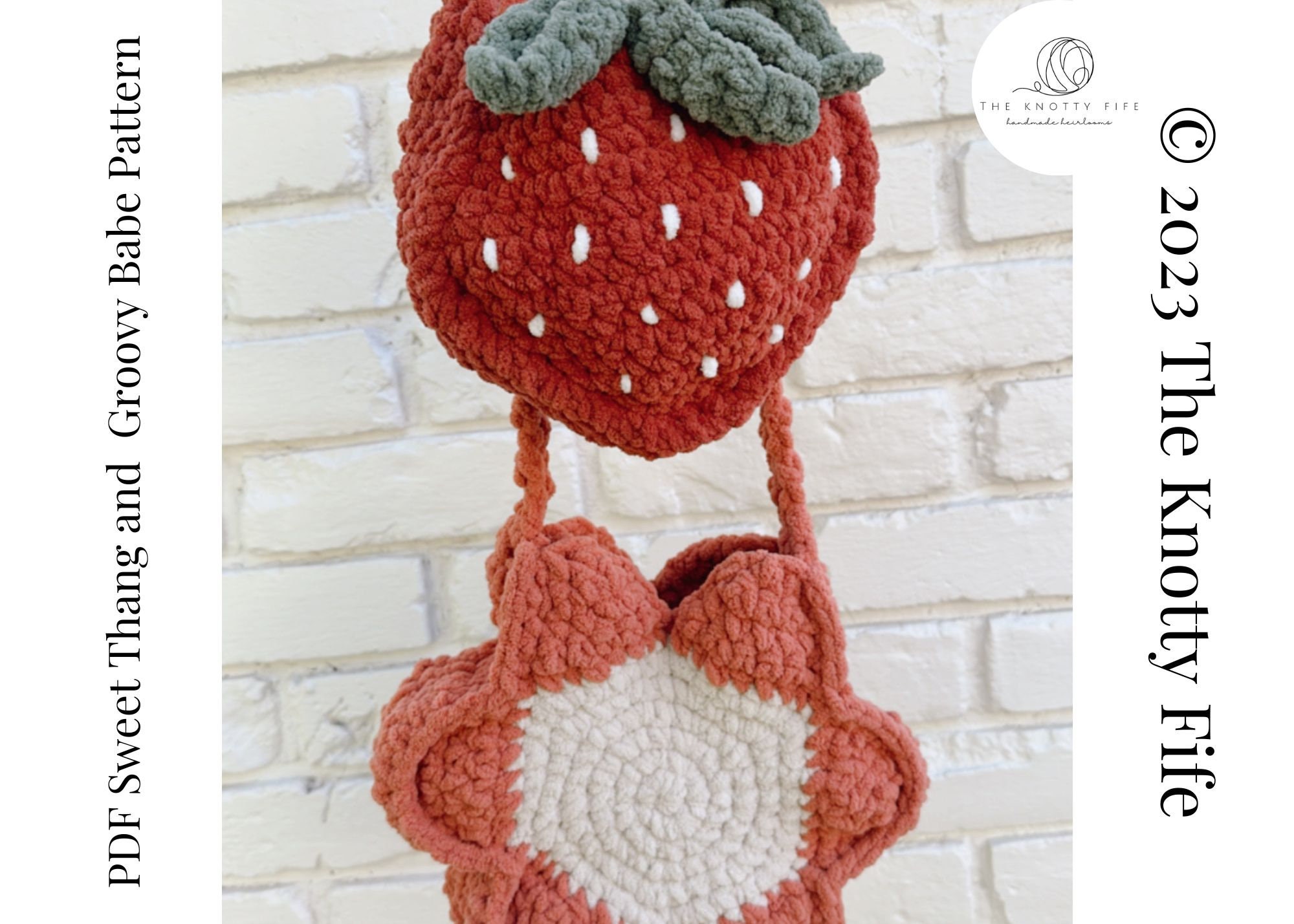 25 Crochet Shoulder Bags with Crossbody, Granny Square, and Plushie Styles 19 Retro Strawberry Crochet Purse Pattern