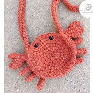 The Crab Bag Pattern - Crossbody - Purse - Crochet - Ocean - Sebastian