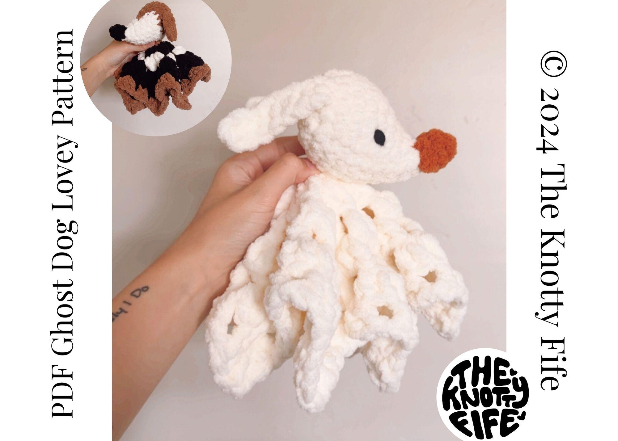 Ghost Dog Lovey Crochet Pattern