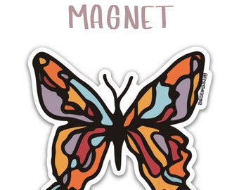 Magnet - Butterfly - Fridge Magnet - Car Magnet