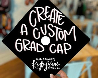 CUSTOM Graduation Cap Topper - Custom - Bible Verse - Flowers -  Customizable - Personalizable - Change Quote