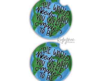 Car Coasters - The World Needs You - World - Globe