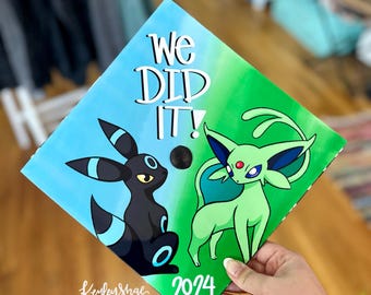 Graduation Cap Topper - Character - Pokemon - Bible Verse - Flowers -  Customizable - Personalizable - Change Quote