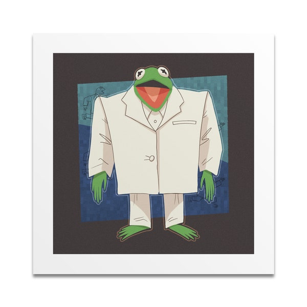 Kermit the Frog/David Byrne/Talking Heads "Once in a Lifetime" Art Print | 12"x12" Made to Order Print