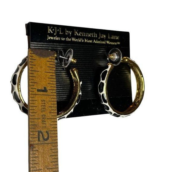 Vintage KJL Kenneth Jay Lane Black and White Gira… - image 6