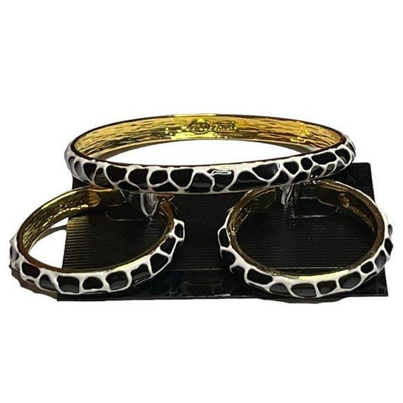 Vintage KJL Kenneth Jay Lane Black and White Gira… - image 3