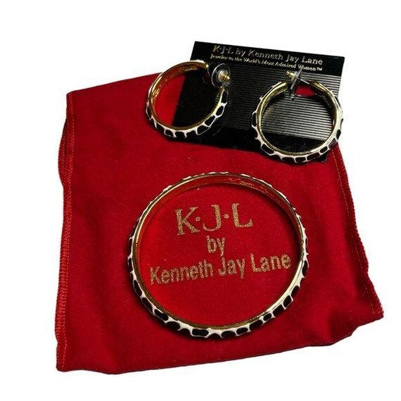 Vintage KJL Kenneth Jay Lane Black and White Gira… - image 2