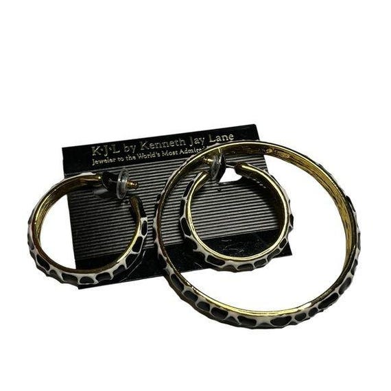 Vintage KJL Kenneth Jay Lane Black and White Gira… - image 9