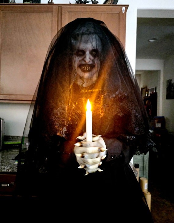 Full Size Insidious Witch With Candle