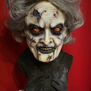 Dead shhhhhh quiet silence inspired Mary shaw life size horror bust