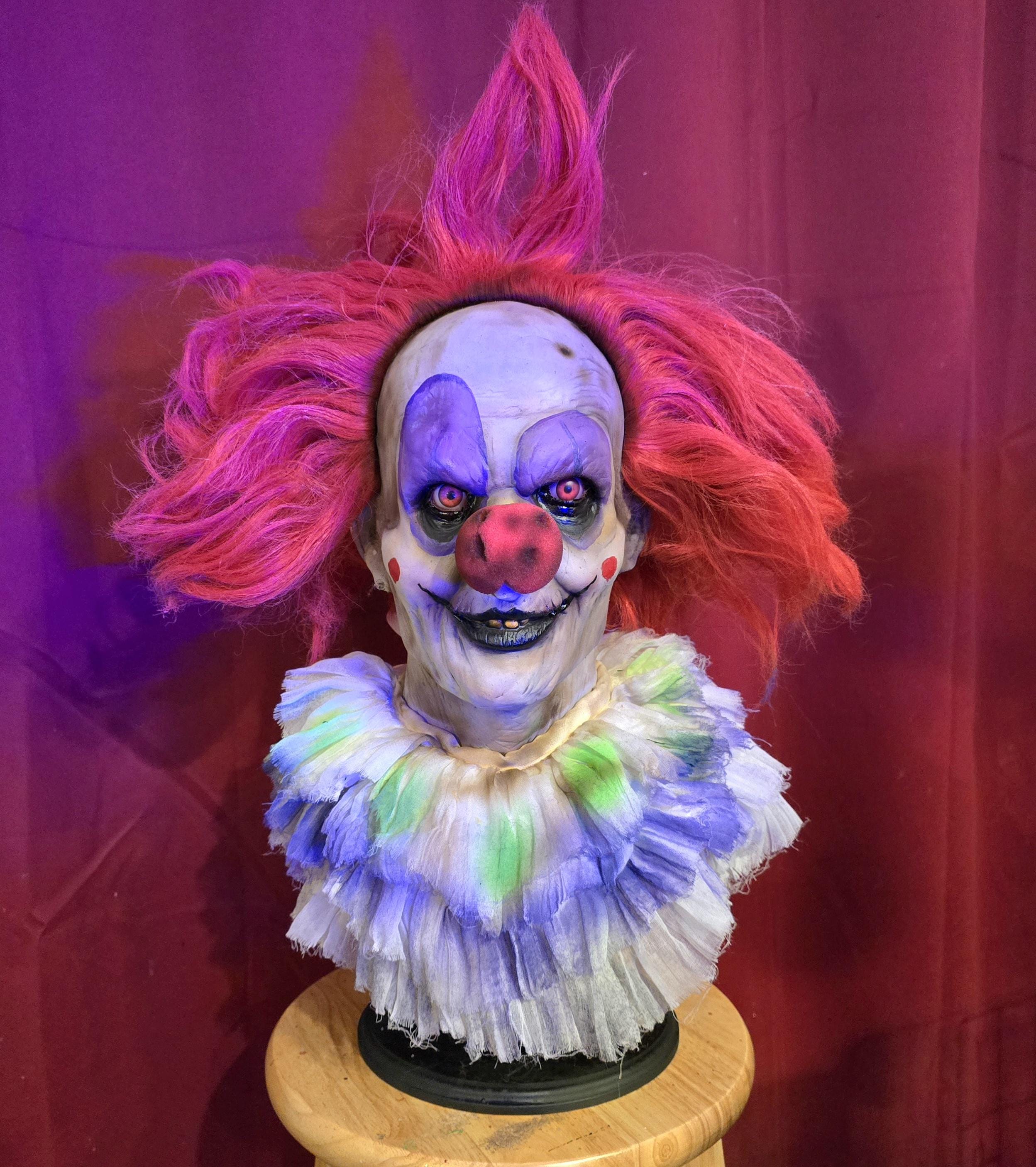 【メ1010-09】Clown Frizzo the Demon Zombie Clown Bust - Etsy