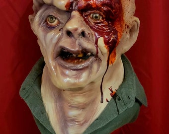 Vorhees Friday the 13th part 3 inspired large horror bust with stand