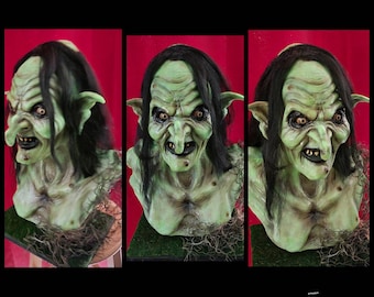 Swamp witch muckelbones legend inspired full size horror bust