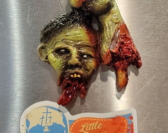 Hang in there Zombie resin refrigerator magnet