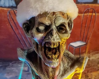 Bloody zombie horror resin Christmas tree topper