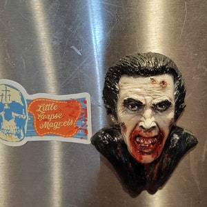 Nick cage Dracula vampire inspired Renfield resin refrigerator magnet