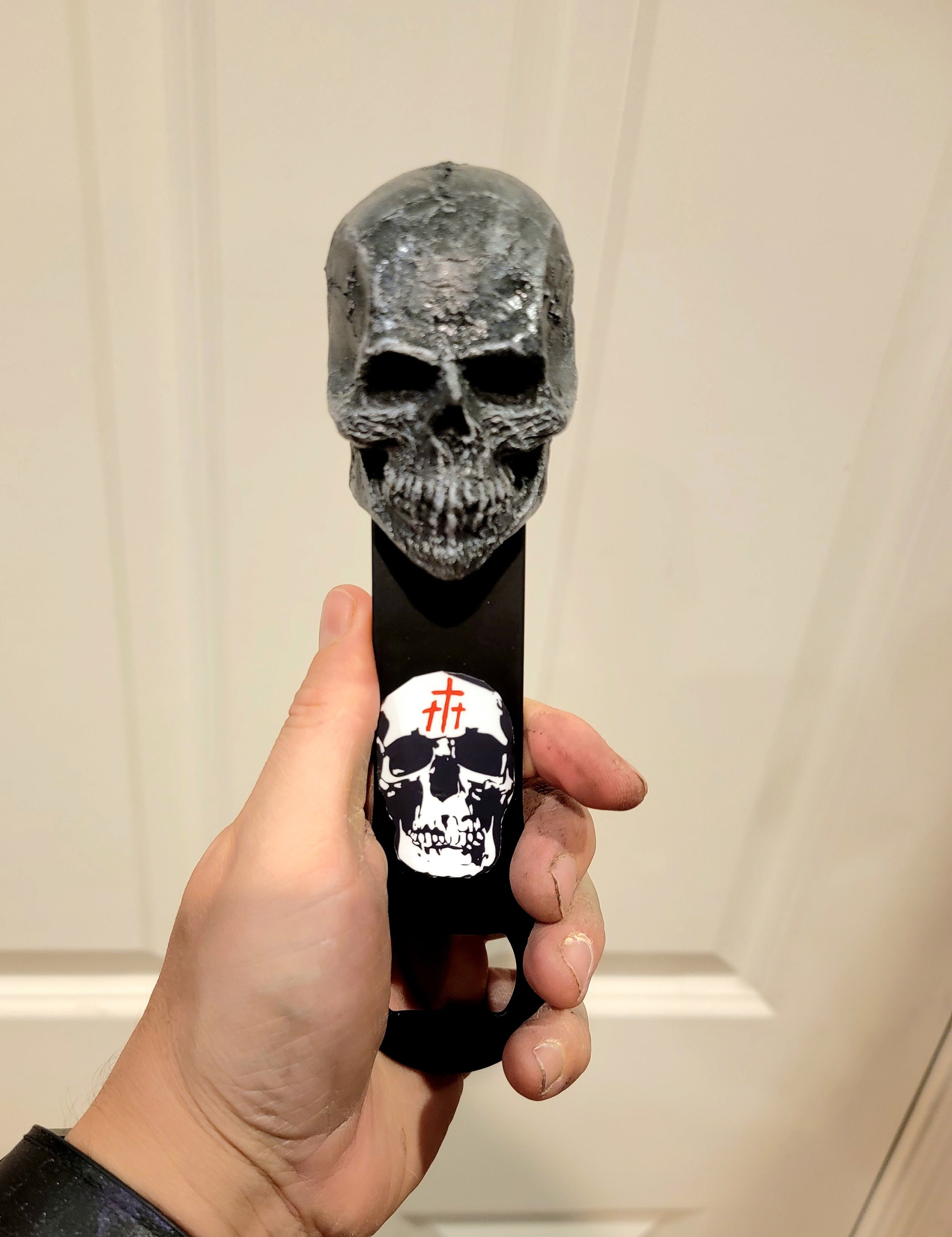 Black Skull Resin Refrigerator Magnet - Etsy