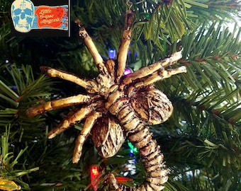 Face hugger alien movie inspired resin christmas tree ornament