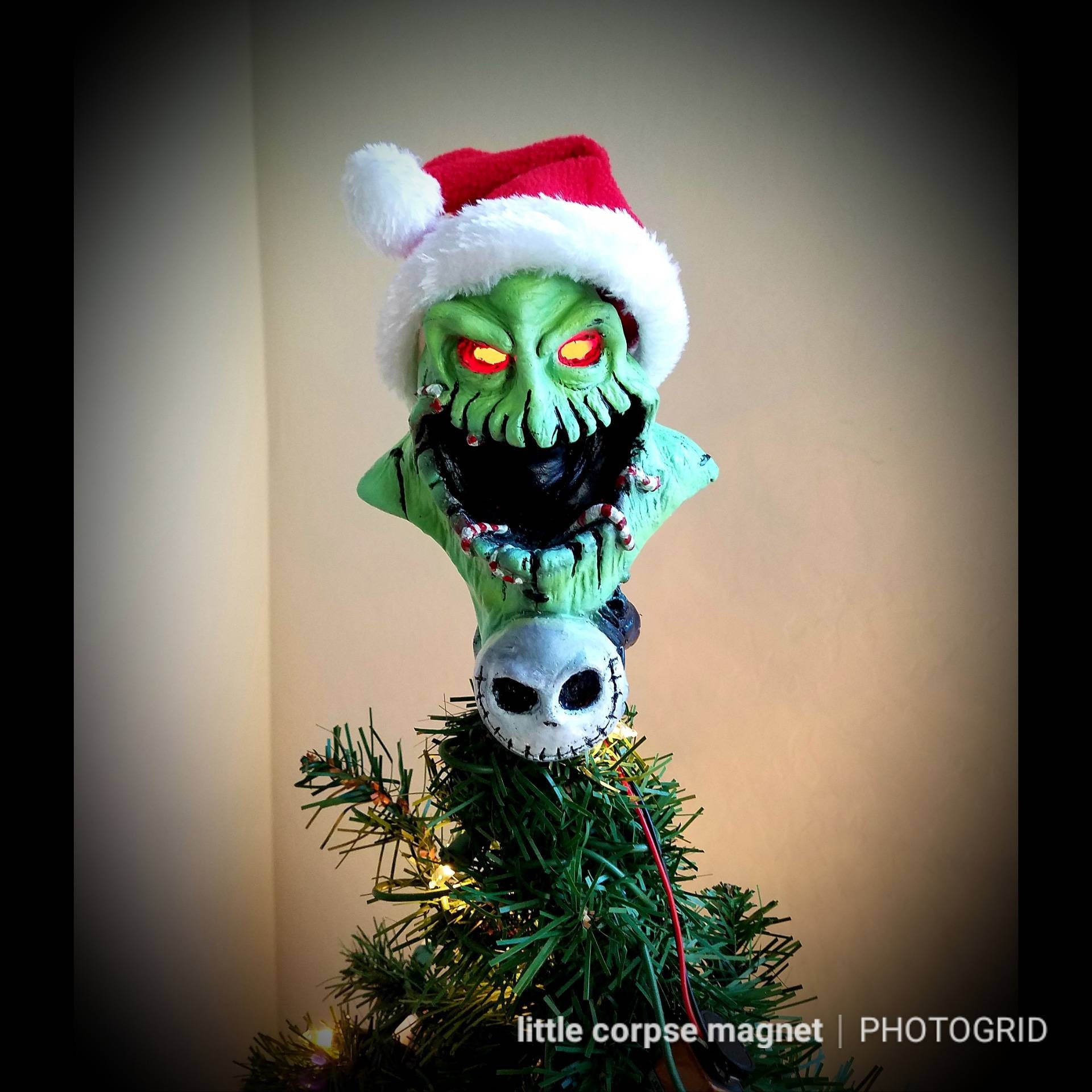 Nightmare before christmas light up tree topper Clearance
