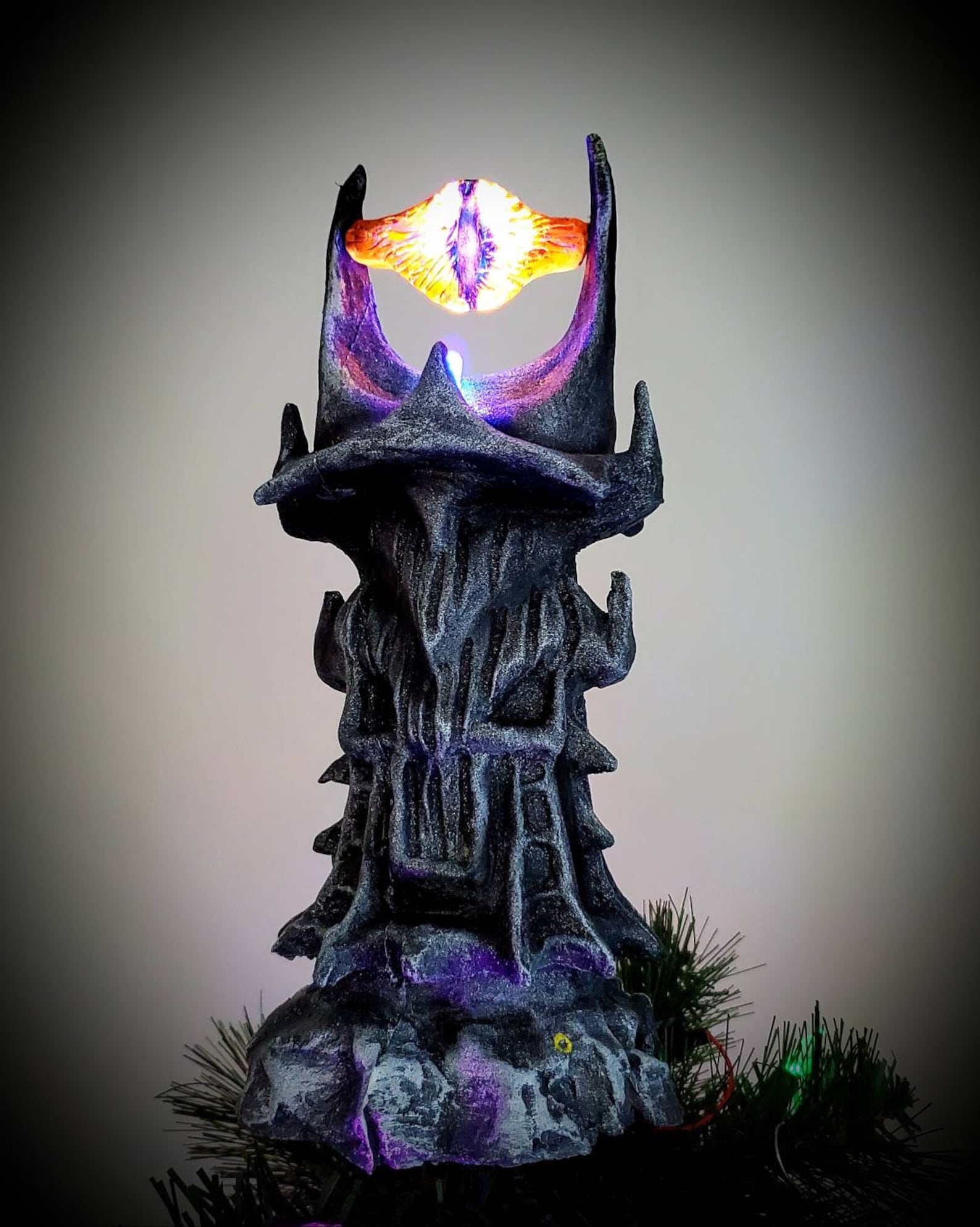 Lord of the rings light up eye of sauron inspired Christmas Etsy