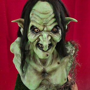 Swamp witch muckelbones legend inspired full size horror bust image 6