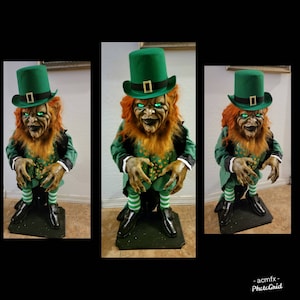 Leprechaun movie inspired full size figure with light up eyes.