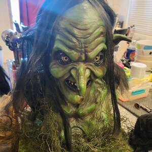 Swamp witch muckelbones legend inspired full size horror bust image 5