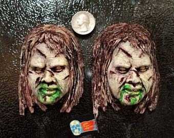Imán de resina para refrigerador inspirado en la película de terror El Exorcista, Regan