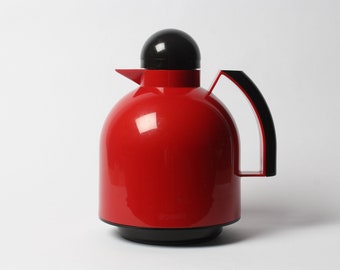 Thermos Papillon Furio Minuti for Guzzini Italy 80s thermos postmodern pop design - red 80s design thermos vintage design