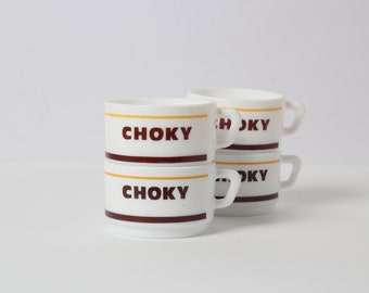4 Choky chocolate cups made in France - Arcopal