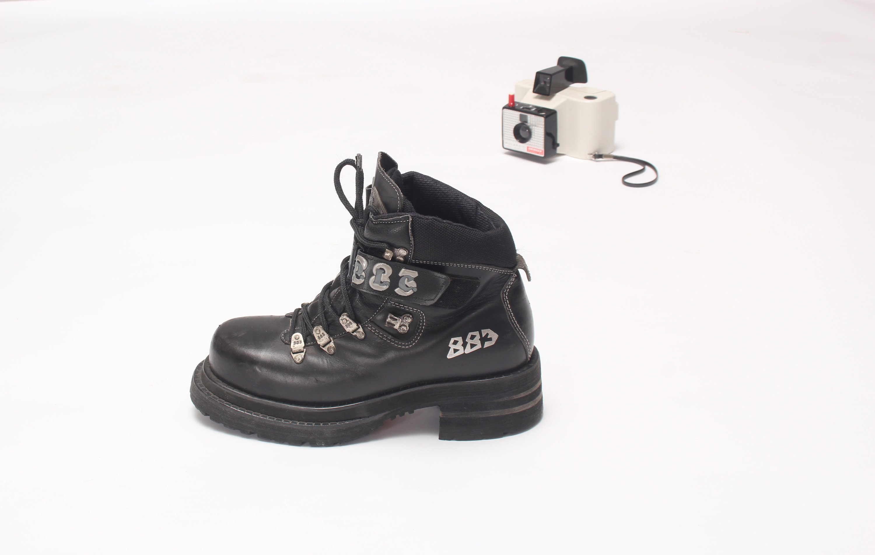 883 police vintage 90s ankle flatform platform commando boots - Etsy Italia