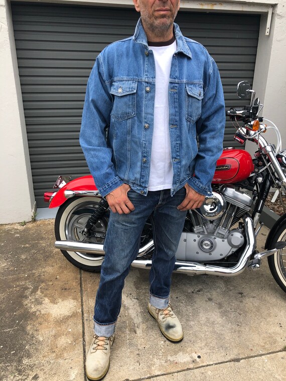 Vintage Faded Blue Denim Jacket