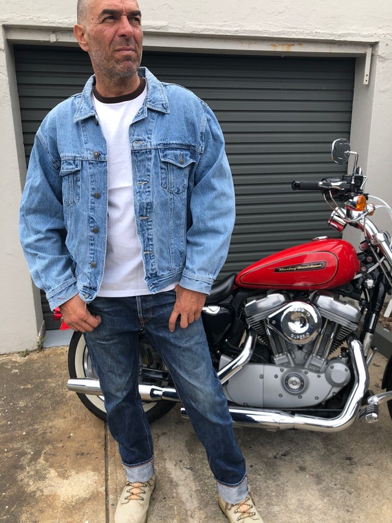 Vintage Faded Blue Denim Jacket