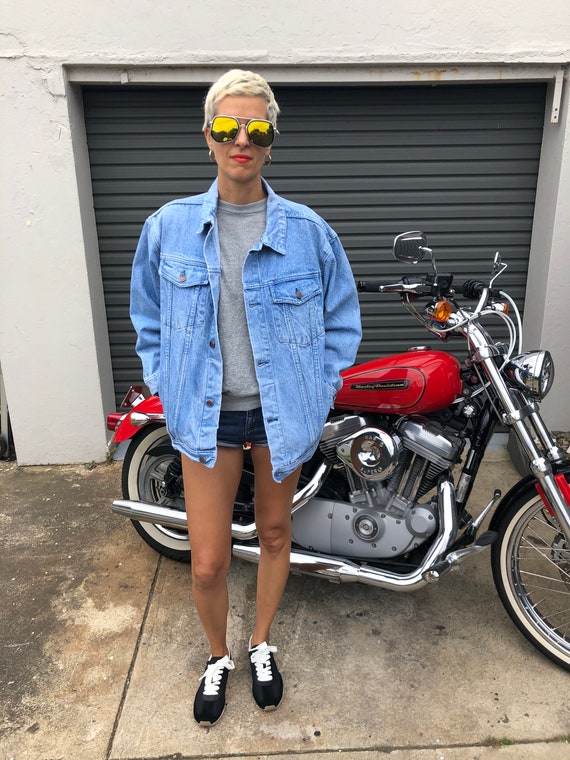 Vintage Faded Light Blue Denim Jacket