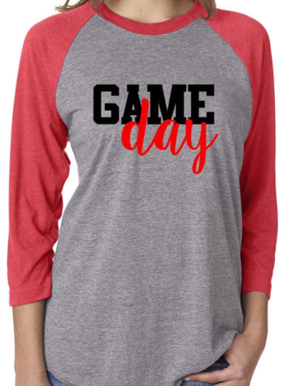 Game Day Shirt / Game Day Raglan / Personalized Shirt / | Etsy