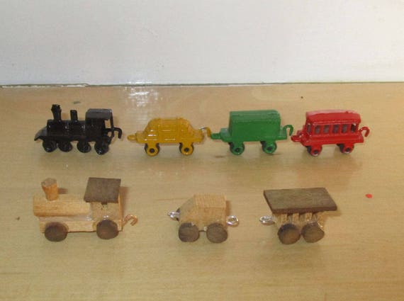miniature toy trains