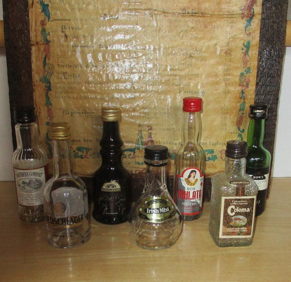 Vintage 7 Mini Bottles Southern Comfort Samboca Mulata Etsy