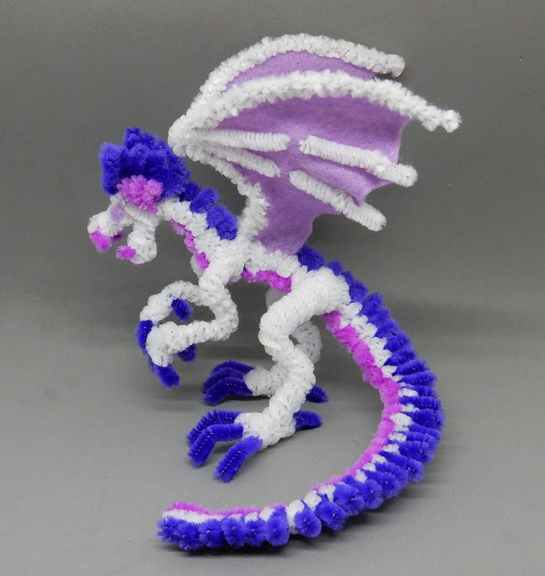 Pipe Cleaner Dragon Figurine Etsy