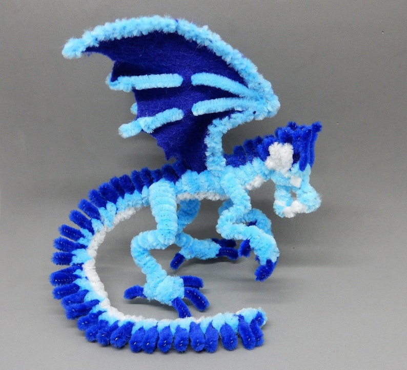 Pipe Cleaner Dragon Figurine Etsy