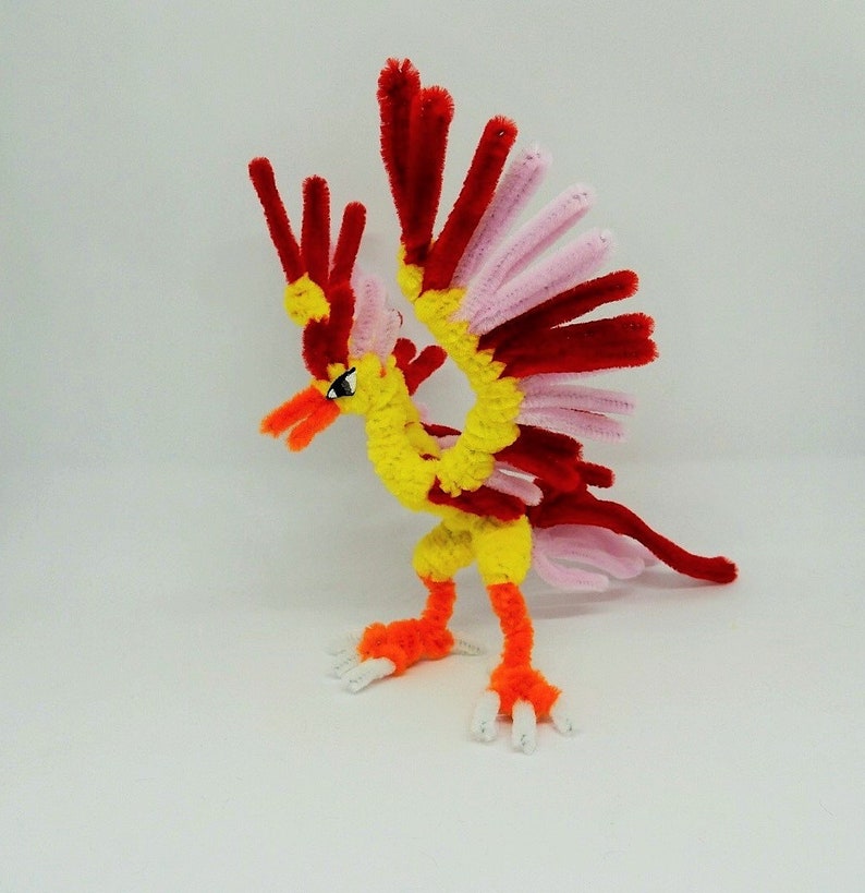 Pipe Cleaner Legendary Bird Pokemon Figurine Articuno Etsy