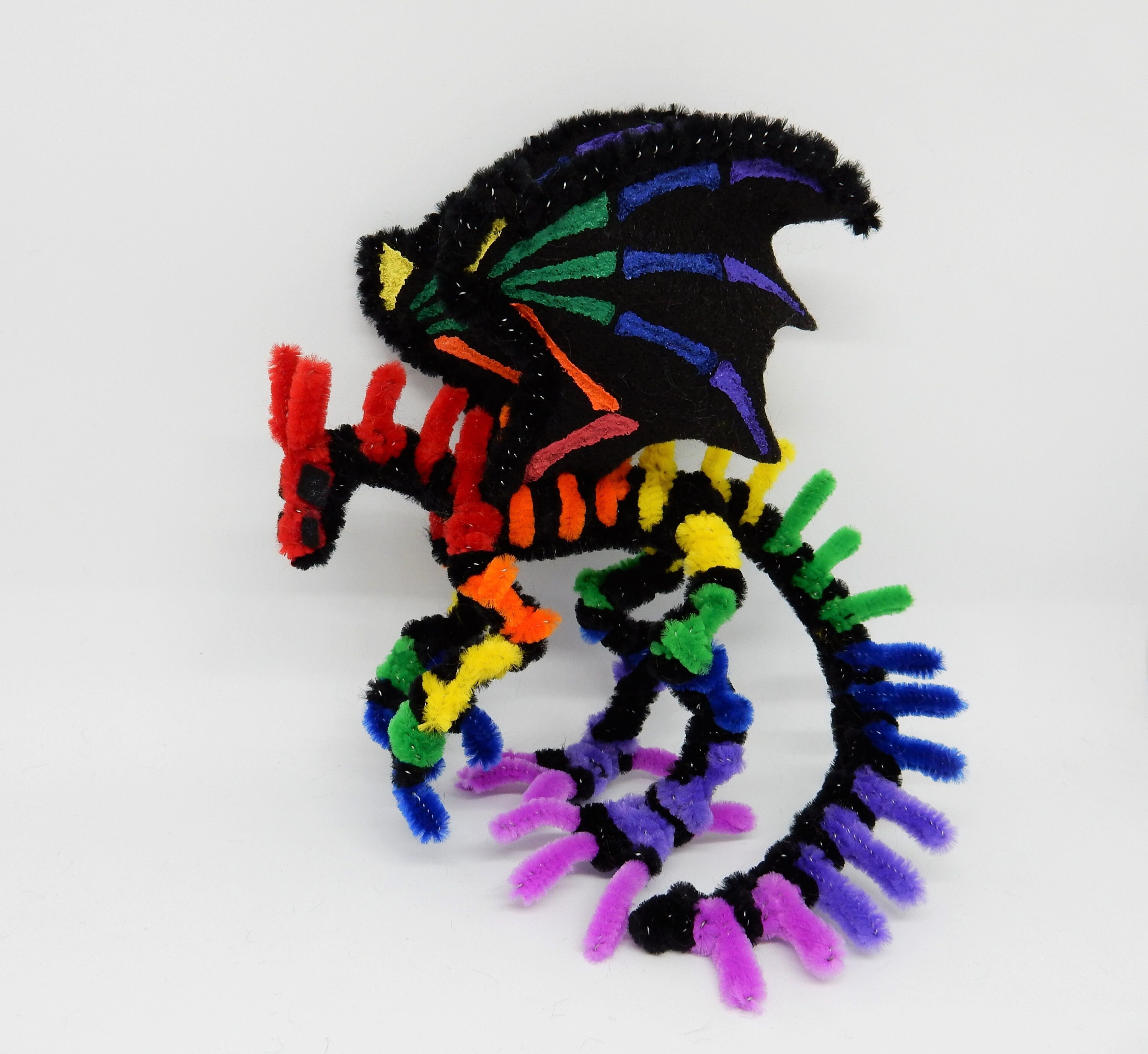 Pipe Cleaner Ghost Dragon Figurine Etsy France