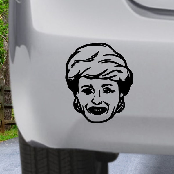 The Golden Girls Inspired Blanche Vinyl Decal, Blanche Devereaux Decal, Golden Girls Bumper Sticker,Thank You For Being A Friend,Betty White