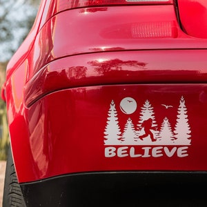Bigfoot Believe Vinyl  Decal, Yeti decal, Bigfoot Spotting, Bigfoot Sticker,  Cryptids, Sasquatch, Cryptozoology, Conspiracy Theory