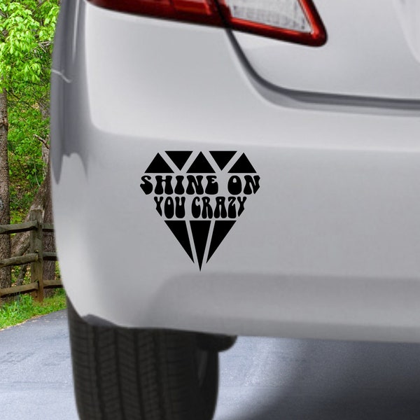 Shine On You Crazy Diamond Inspired Decal, Pink Floyd Choose Your Size Decal, Comfortably Numb, Shine On You Crazy, Dark Side Of The Moon