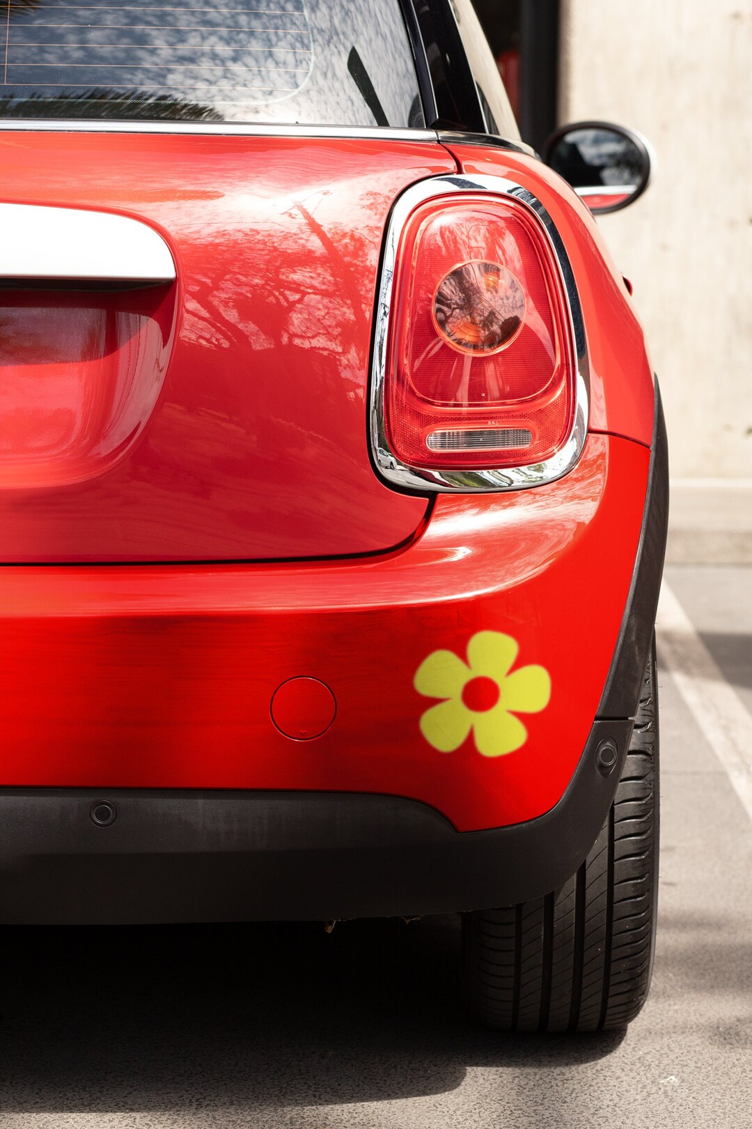 Retro Flower Vinyl Decal: Groovy Bumper Sticker - Etsy
