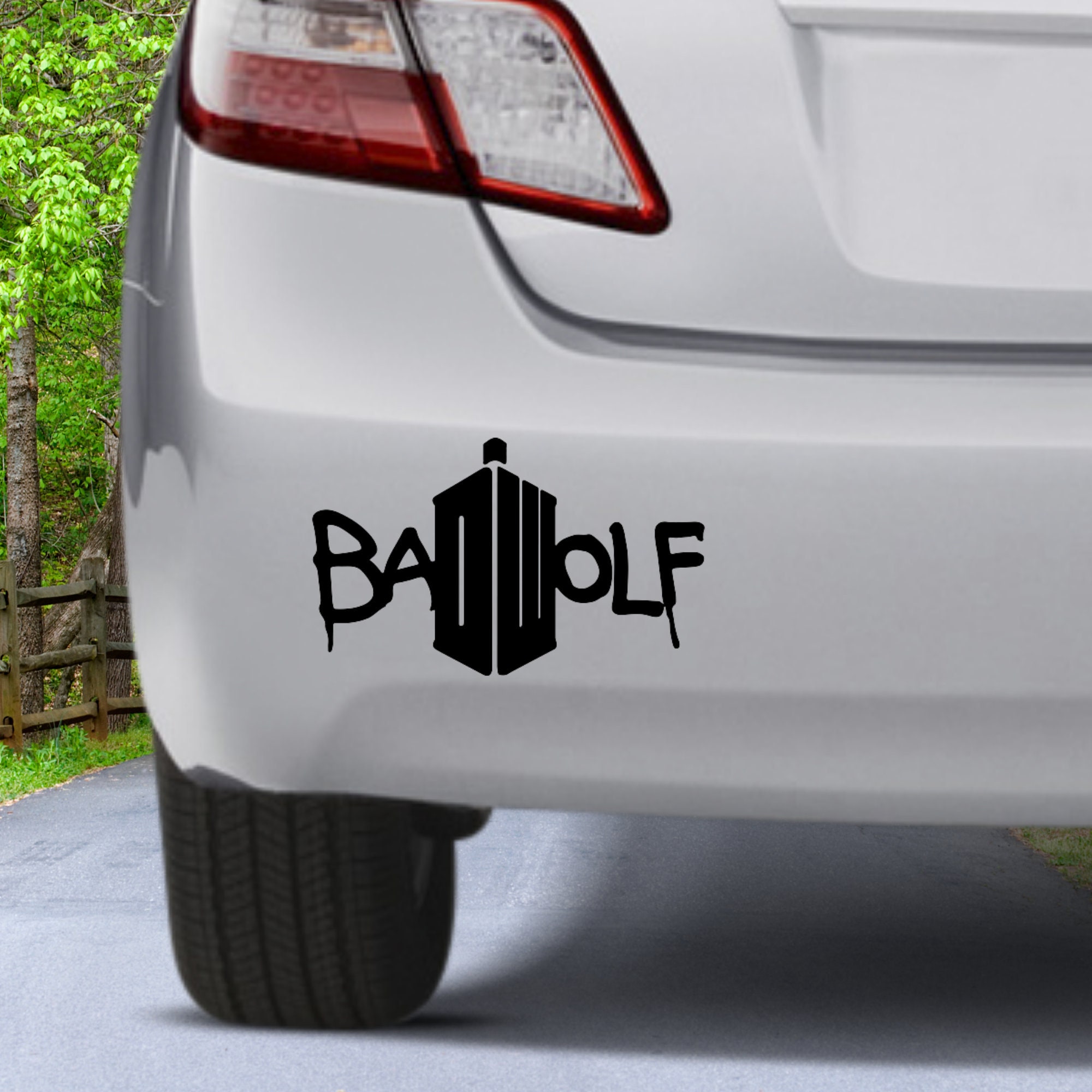 Bad Wolf Inspired Vinyl Decal Choose Your Own Size Decal Etsy