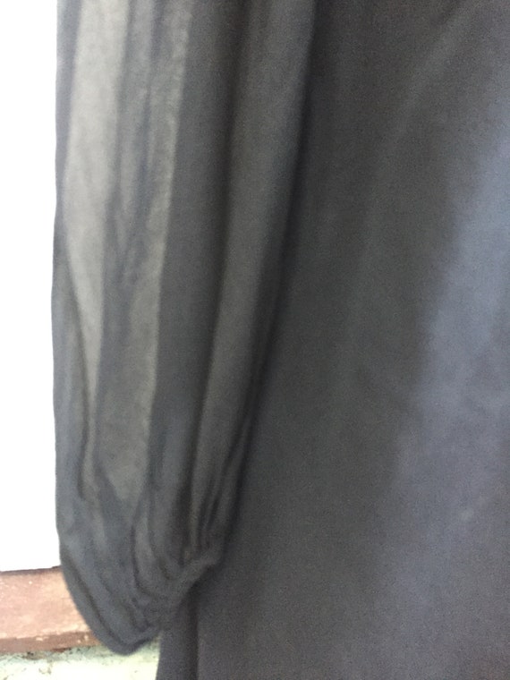 30s Black Silk Dress, Bias Cut with Stunning Diam… - image 9