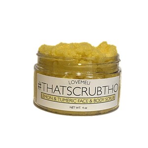 Lemon and Tumeric Glowing Face and Body Scrub for Glowy Complexion Dry Sensitive Skin