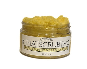 Lemon and Tumeric Glowing Face and Body Scrub